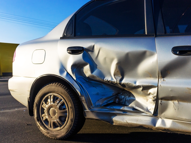 רכב שקיבל פגיעה בצד